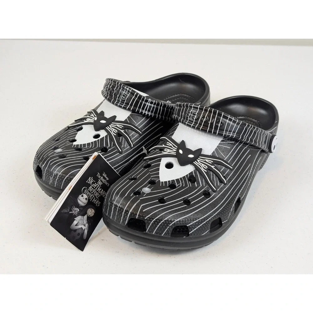 Crocs Nightmare Before Christmas Jack Skellington Clogs Men's 9 Women's 11 New